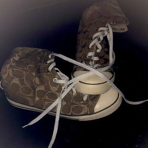 Coach high tops size 9 and a half